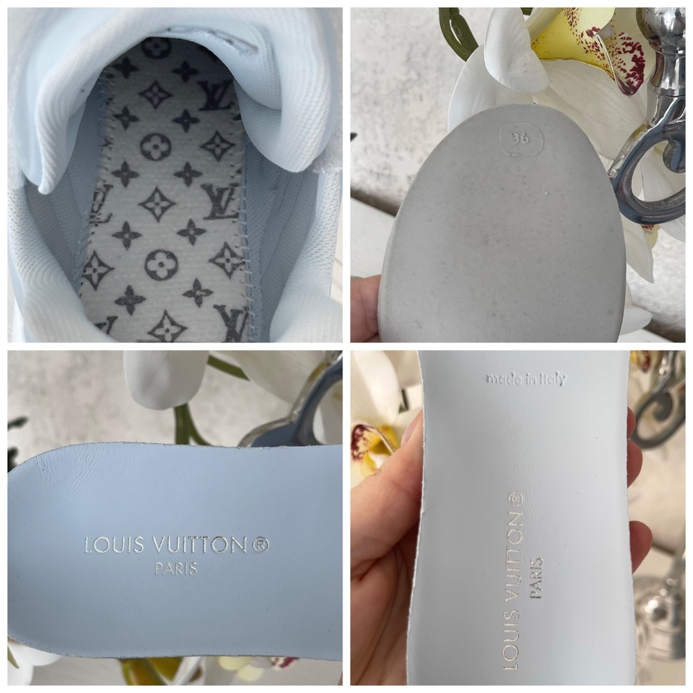 LOUIS VUITTON WOMEN'S ARCHLIGHT SNEAKERS LIGHT BLUE SIZE 36 AUTHENTIC ๐ - Picture 12 of 15
